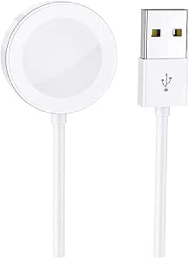 Borofone BQ13 wireless charger for iWatch - white, USB